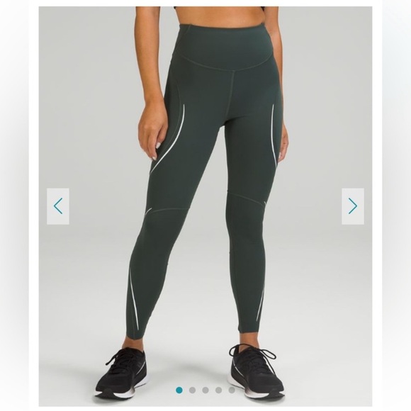 lululemon athletica Pants - Base Pace High-Rise Reflective Tight 25"‎ size 2 Green running new